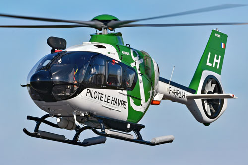 Hélicoptère H135 F-HPLH des pilotes du Port du Havre