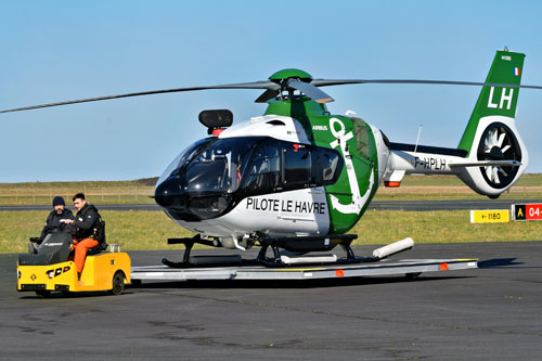 Hélicoptère H135 F-HPLH des pilotes du Port du Havre