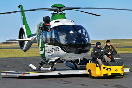 Hélicoptère H135 F-HPLH des pilotes du Port du Havre