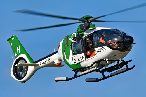 Hélicoptère H135 F-HPLH du pilotage maritime du Port du Havre