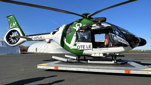 Hélicoptère H135 F-HPLH du pilotage maritime du Port du Havre