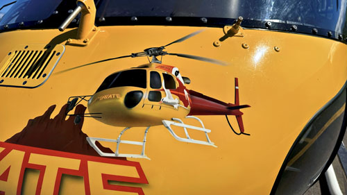 Hélicoptère H125 (AS350 B3E Ecureuil) F-OMAB (Paille en queue)