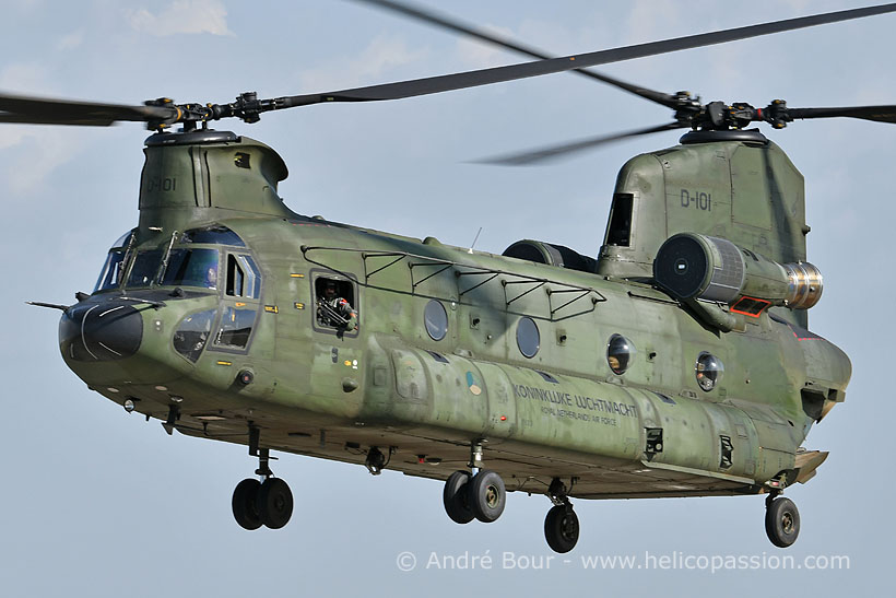 Dutch Army CH47 Chinook helicopter