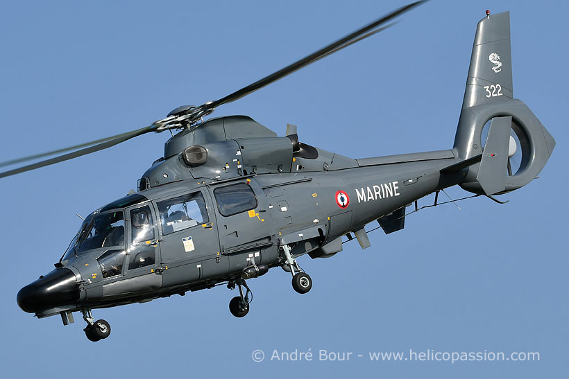French Navy AS365 Dauphin helicopter